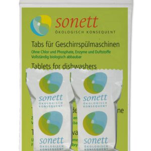Sonett Tabs für Geschirrspuelmaschine 2 x 20g Probengroeße