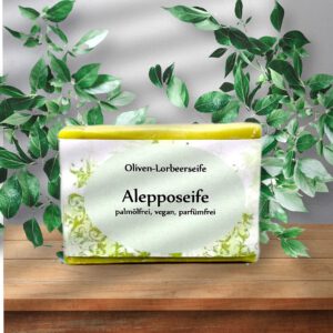 Alepposeife mit Olivenöl und Lorbeeröl